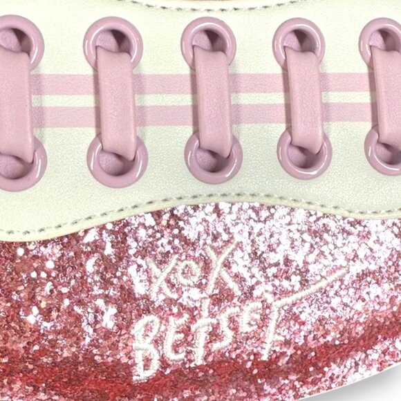 Betsey Johnson Sequin Football Shoulder Crossbody Bag "XOTEAM" - New - Picture 5 of 10